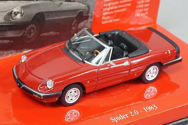 ミニチャンプス PMA 1/43 Alfa Romeo アルファロメオ スパイダー 2.0 1983 レッド 436120760