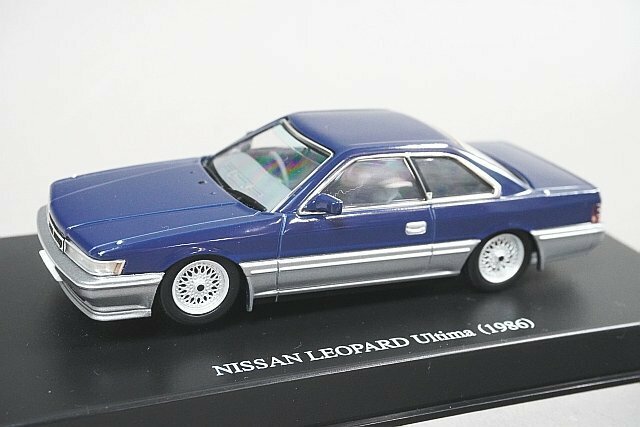 DISM ディズム / アオシマ 1/43 F31 レパード アルティマ 前期型 1986 オプションホイール ダークブルーツートン