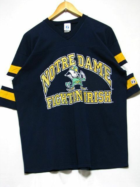 ＠美品 LOGO ７ MADE IN USA ノートルダム大学 University of Notre Dame Tシャツt4 アメリカ古着 カレッジ カトリック