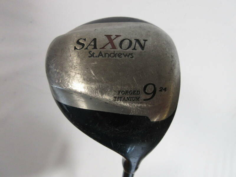 ★St.Andrews セントアンドリュース SAXON フェアウェイウッド 9w 24°純正カーボンシャフト R A061★レア★激安★中古★　★