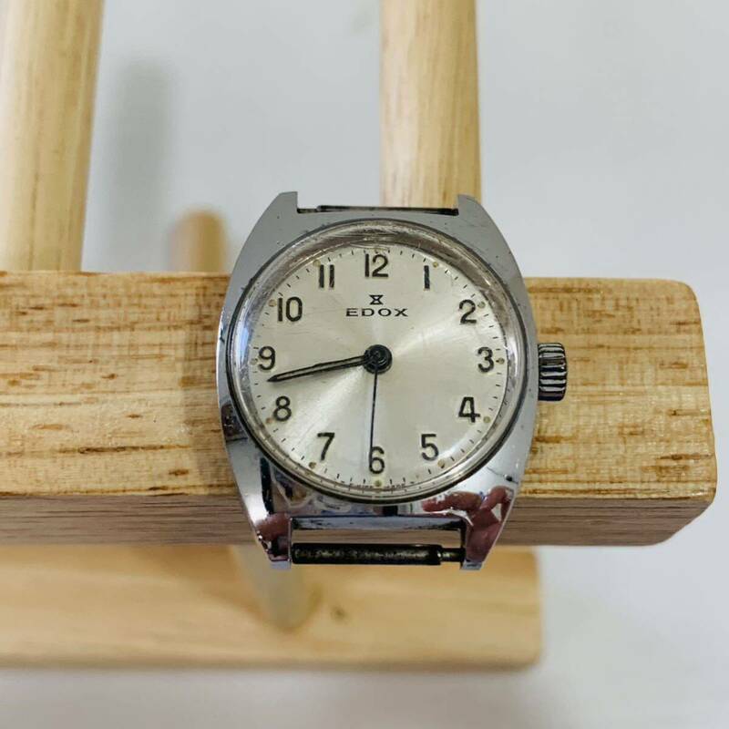 EDOX エドックス 200346 スイス製 腕時計 手巻き ベルトなし ビンテージ シルバー レディース 稼働品