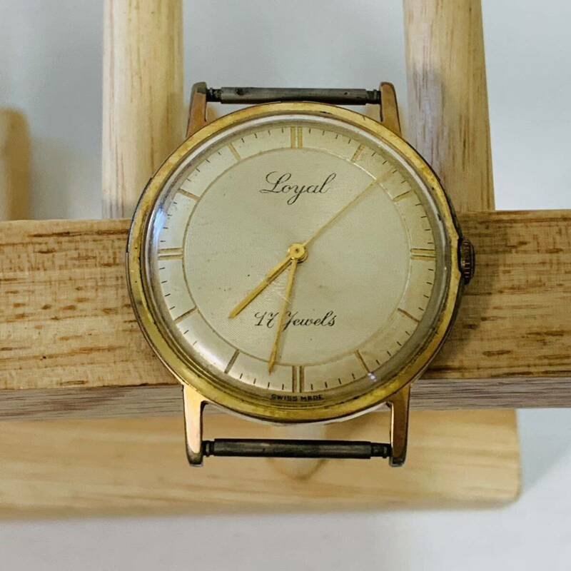 LOYAL 17Jewels ロイヤル 17石 腕時計 スイス製 自動巻き ゴールド アンティーク ビンテージ オートマチック