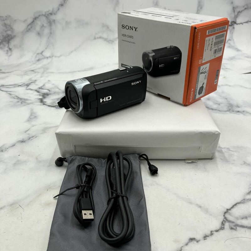 ♪【売り切り】SONY ソニー HANDYCAM ハンディカム HDR-CX470 デジタルビデオカメラ Exmor R 60x ZEISS 1.8/1.9-57 動作確認済み 