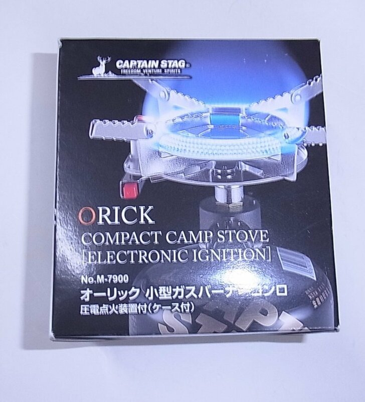 ★未使用★ CAPTAIN STAG キャプテンスタッグ オーリック 小型ガスバーナーコンロ M-7900 ★インボイス領収書発行可★