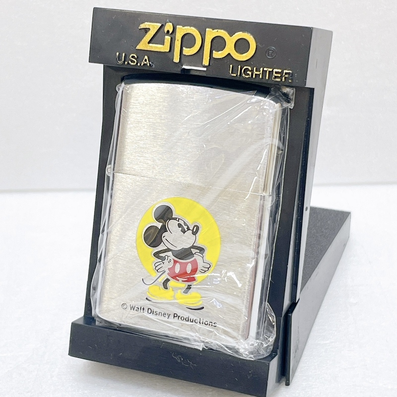 【DHS3573HM】Zippo ジッポー ミッキーマウス ミッキー オイルライター ライター ケース付き 1981年製 シルバー系 喫煙グッズ 未着火品
