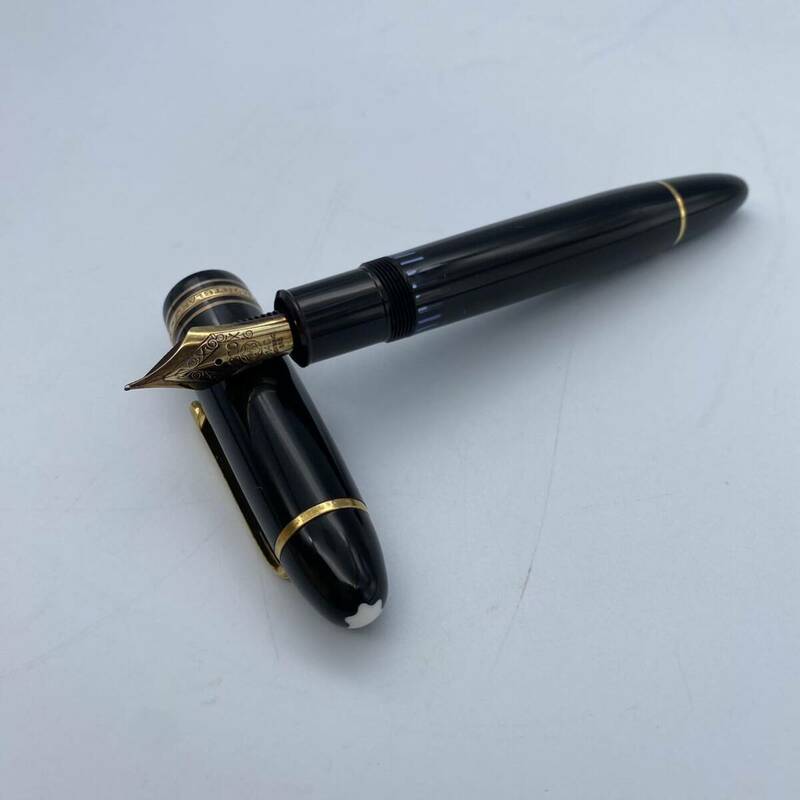 1円〜　MONTBLANC モンブラン マイスターシュテュック 万年筆 文房具 ゴールド ブラック 585刻印 149 k14 筆記未確認