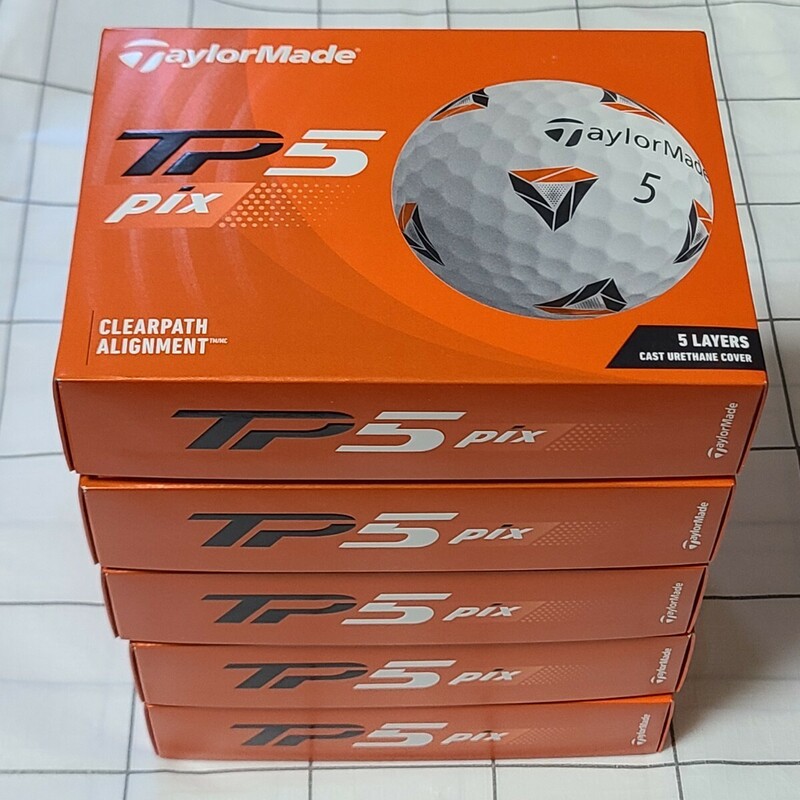 TaylorMade テーラーメイド TP5 pix 2021年モデル ゴルフボール 5ダース 60個