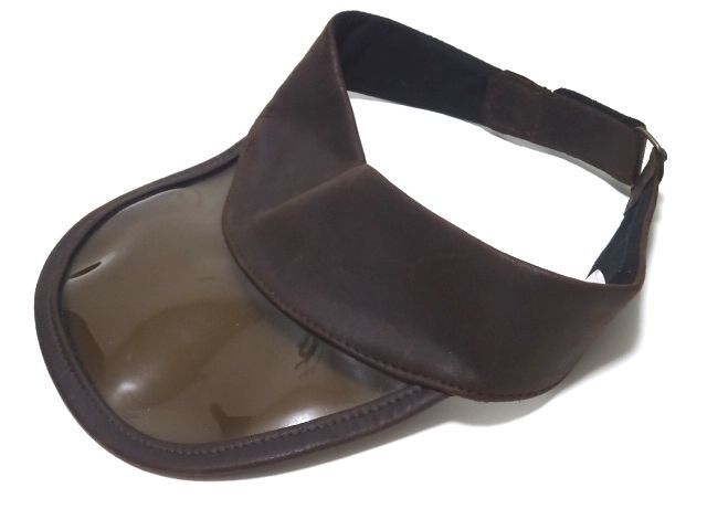 A.P.C. LEATHER SUN VISOR / アーペーセー レザー サンバイザー 帽子 イタリア製 メンズ レディース