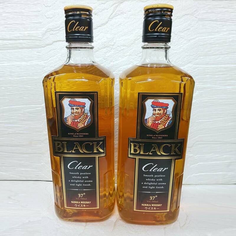 ◎未開栓/古酒◎ニッカウヰスキー ブラックニッカ クリア ウイスキー２本 BLACK NIKKA Clear WHISKY 700ml 37% 即発送