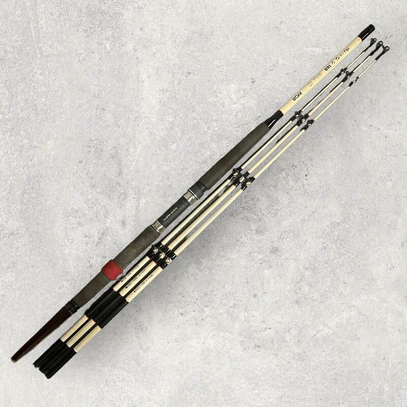 RYOBI 万能ビシ 並継船竿 3本替穂付 180 リョービ HIGH QUALITTY GLASS ROD 釣具 フィッシング