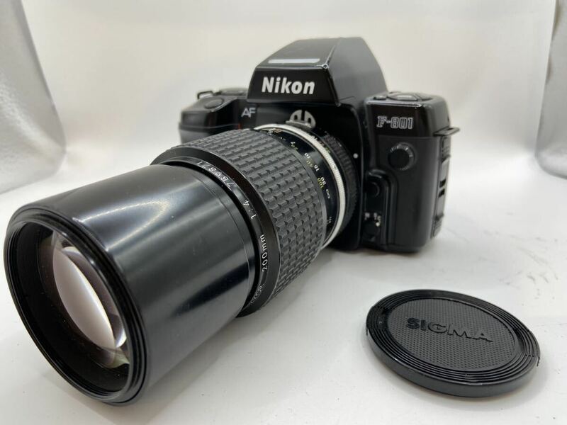 ニコン Nikon F-801 ボディ一眼レフカメラ NIKKOR 200mm F4 レンズ　フィルム　カメラ 104