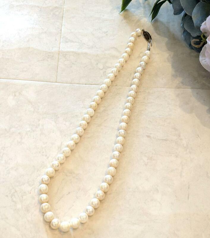 本真珠　パールネックレス　5mm シルバー刻印　ブラックフォーマル　喪服の際にも