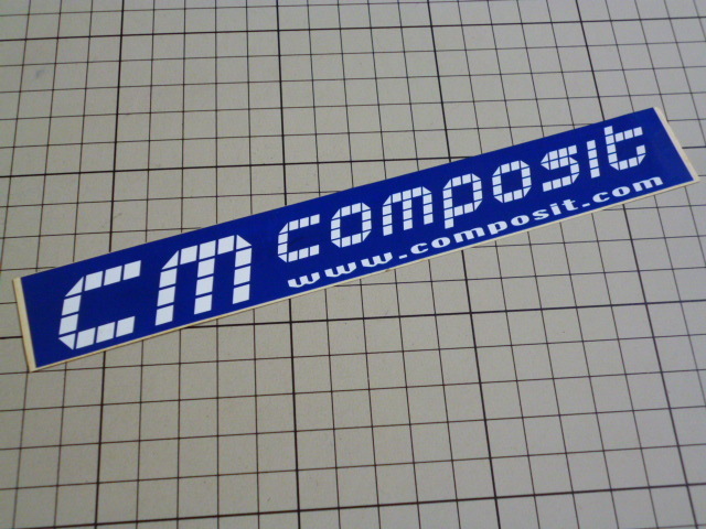 正規品 CM composit ステッカー (140×38mm) CM コンポジット www.composit.com