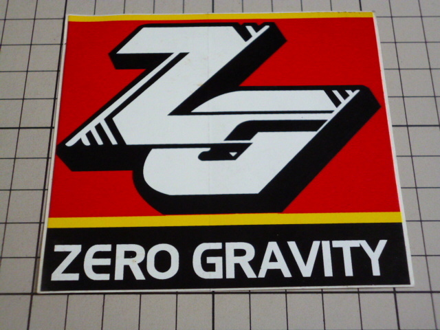 正規品 ZERO GRAVITY ステッカー (102×90mm) ゼロ グラビティ