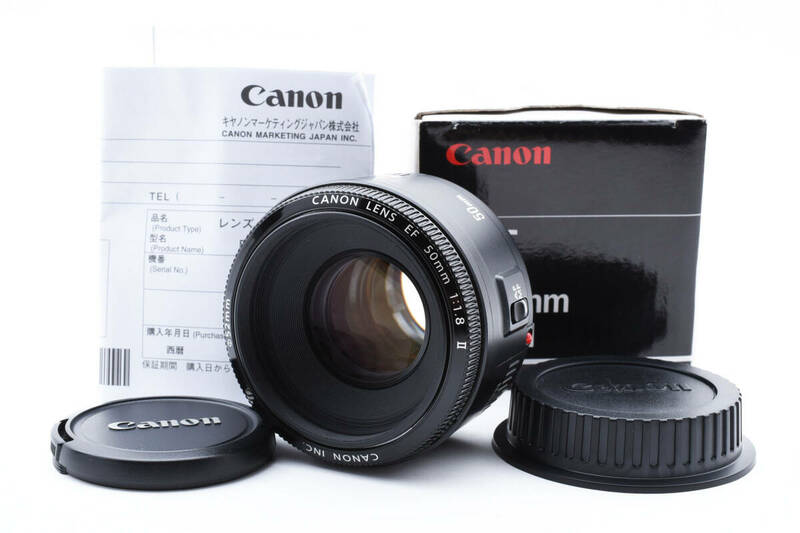 ★極上品★キャノン Canon EF 50mm F1.8 Ⅱ箱付き ★ L800 #720