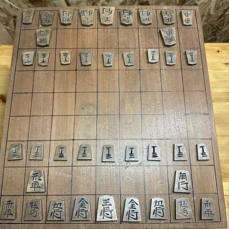 将棋盤 将棋駒 駒 木製 テーブルゲーム ボードゲーム ゲーム レトロ 中古品