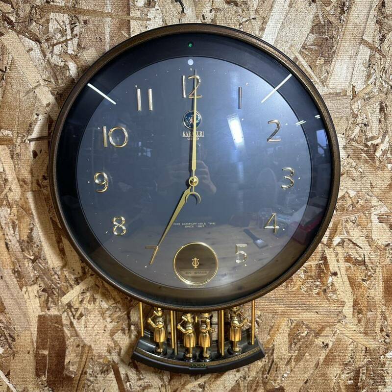 CITIZEN KARAKURI シチズン からくり時計 掛け時計 掛時計 リズム時計 時計 インテリア ジャンク品