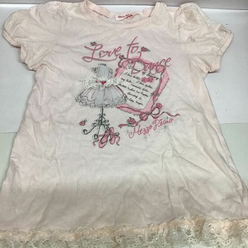 mezzo piano 半袖Tシャツ 女の子用 トップス 140【中古】