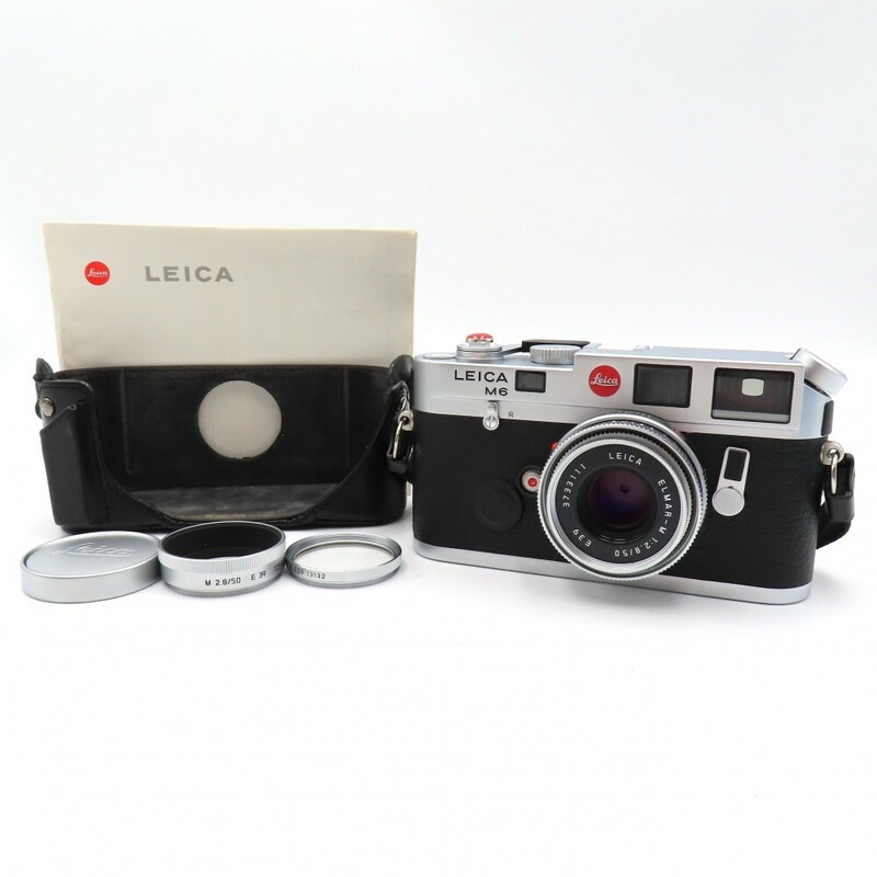 1円〜 Leica ライカ M6 レンジファインダーカメラ ELMAR-M 1:2.8/50 レンズ 他 シャッターのみ確認済 現状品 y202-2729605【Y商品】