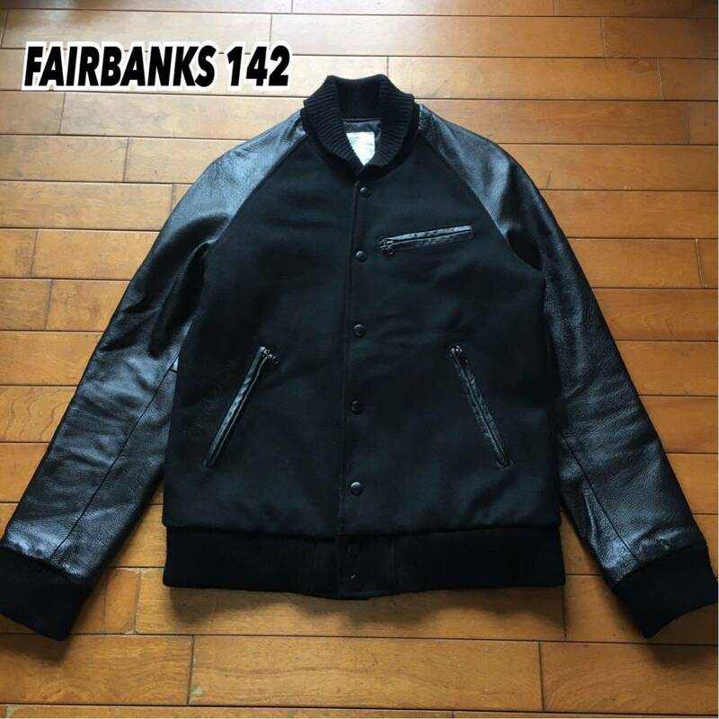 ★【 FAIRBANKS 142 /AZUL 】★ 袖レザー スタジャン★サイズS★ O821