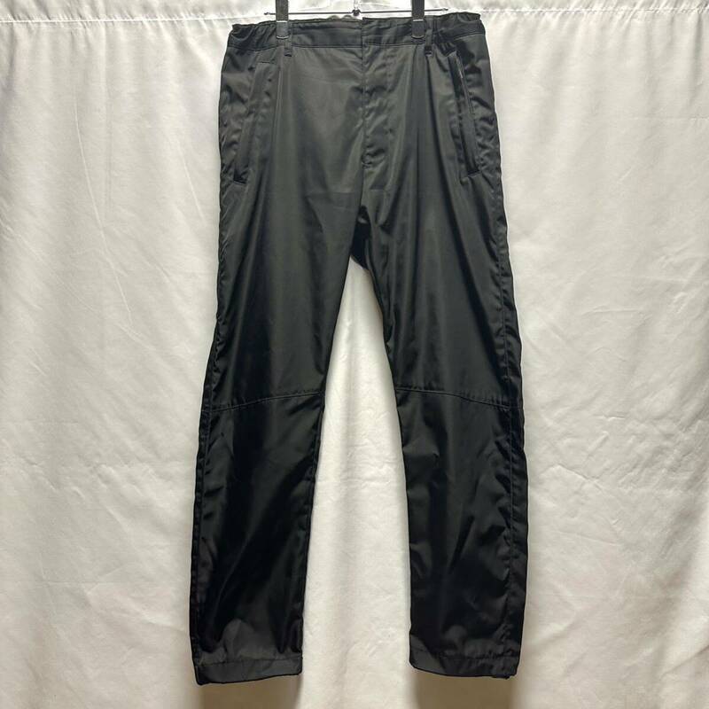 希少◇PRADA Re Nylon Pants プラダ リ ナイロンパンツ 2023年トライアングルロゴ ブラック 46 メンズ