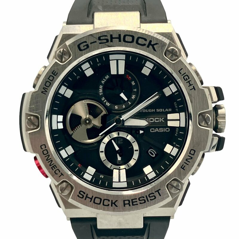 CASIO カシオ G-Shock G-Steel ジーショック GST-B100 電波式時計 クォーツ 稼働品 ブラック スポーツ W0602PAC8X