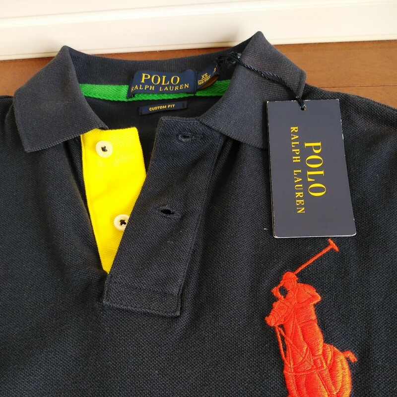 【未使用新品】【タグ付き】POLO RALPH LAUREN　ラルフローレン ビッグポニー　ポロシャツ　POLO ネイビー 半袖ポロシャツ RALPH　(訳あり)