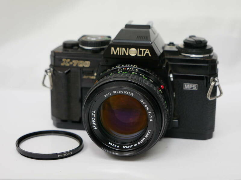 #7592 MINOLTA X-700 MD rokkor 50mm F1.4 ミノルタ 一眼レフフィルムカメラ