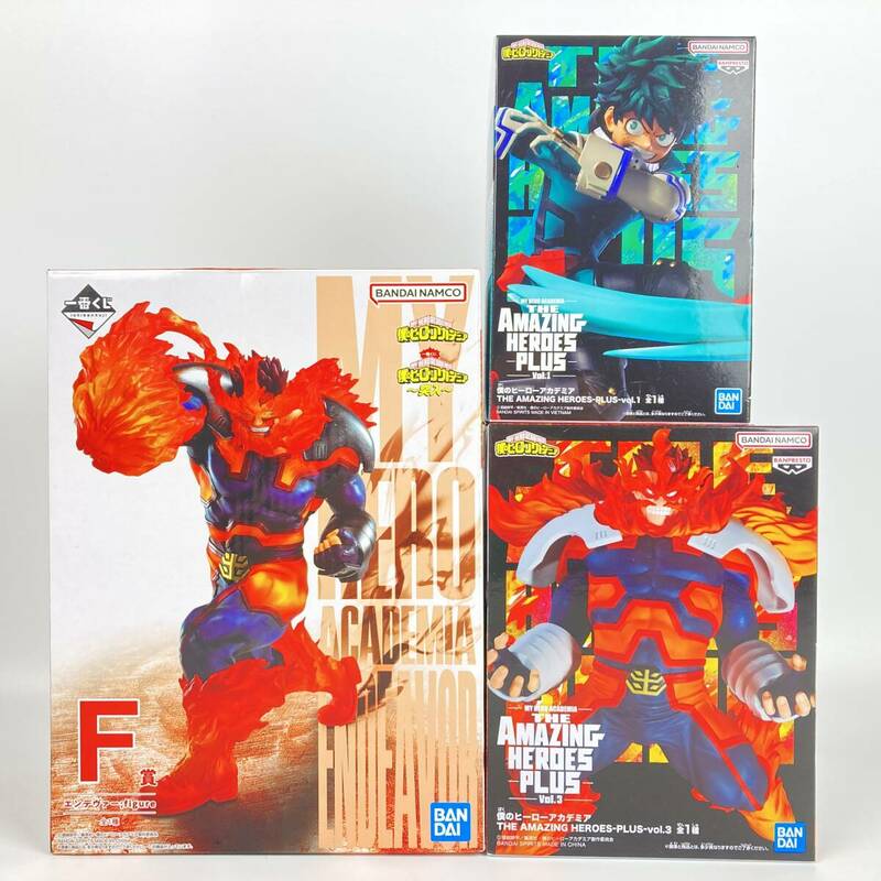 BQ4180 未開封 僕のヒーローアカデミア 一番くじ エンデヴァー THE AMAZING HEROES PLUS フィギュア 3点