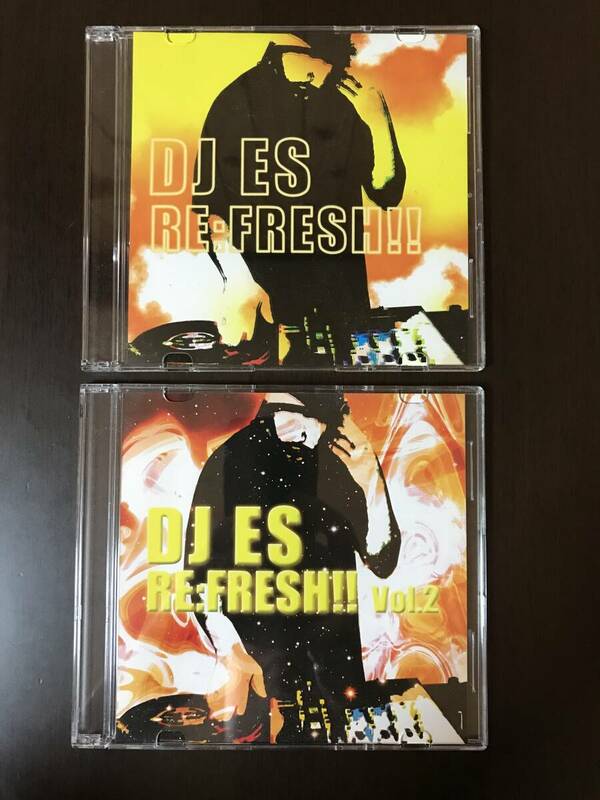 MIX CD 2枚 DJ ES / RE:FRESH!! / RE:FRESH!! Vol.2 中古 ミックスCD ヒップホップ ラップ HIPHOP R&B