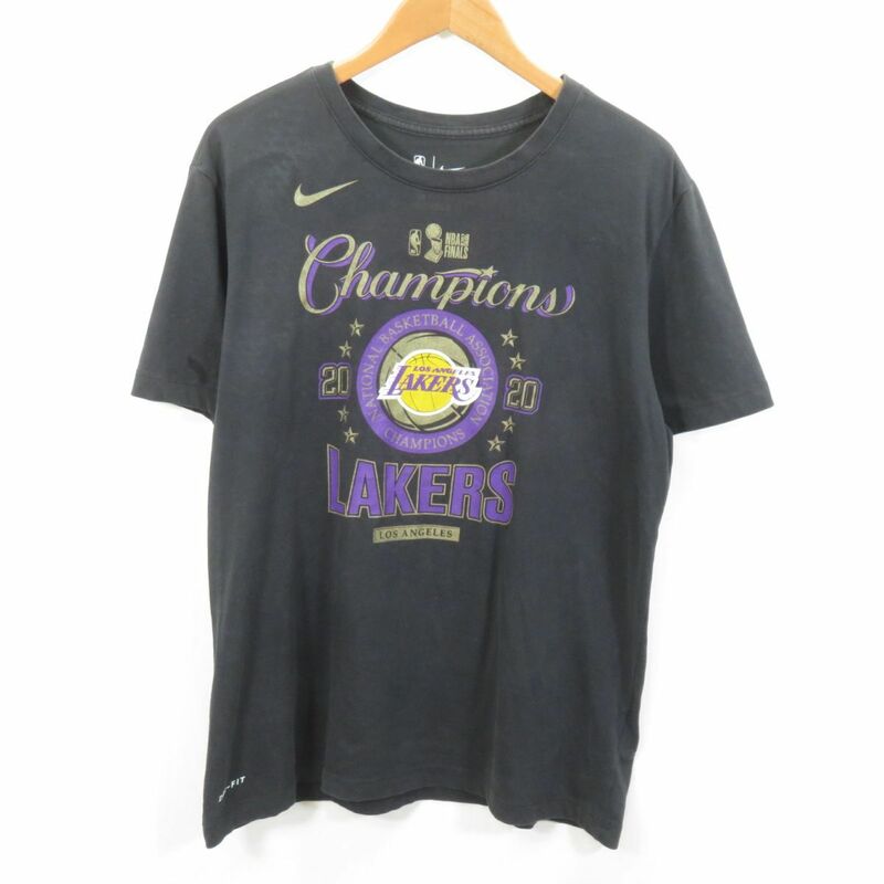 NIKE NBA レイカーズ チャンピオン バスケ Tシャツ sizeL/ナイキ 　0605