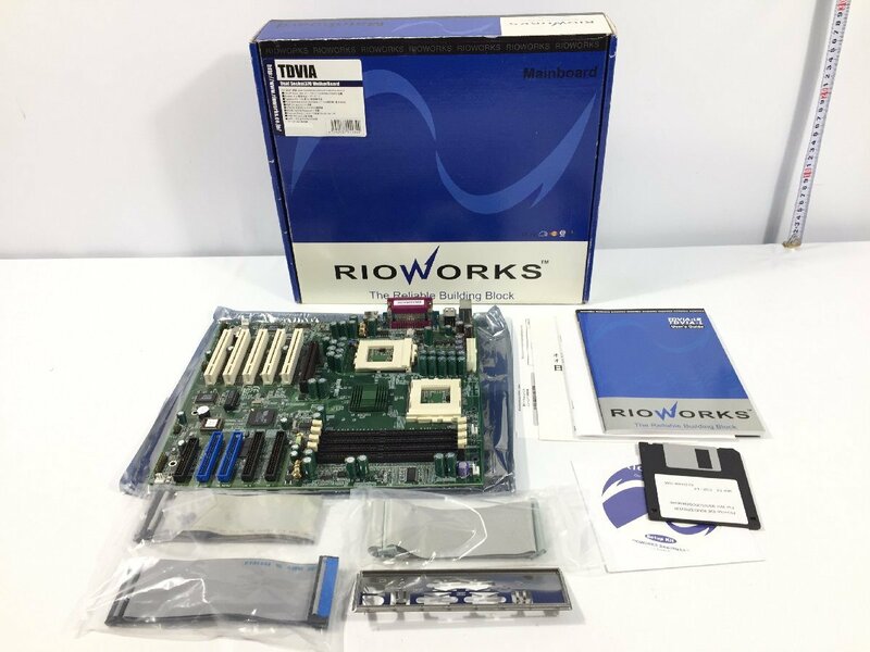 RioWorks　マザーボード　TDVIA　Dual Socket370 Mother Board　現状品　KJ6.017　/07