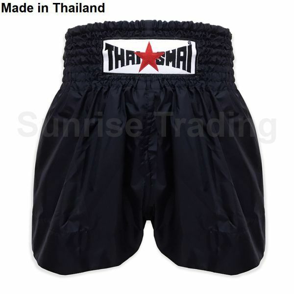 新品 THAISMAI ムエイタイ キックボクシング パンツ XXLサイズ ユニセックス ブラック ショーツ ボクシング MMA 格闘技 スポーツ グローブ