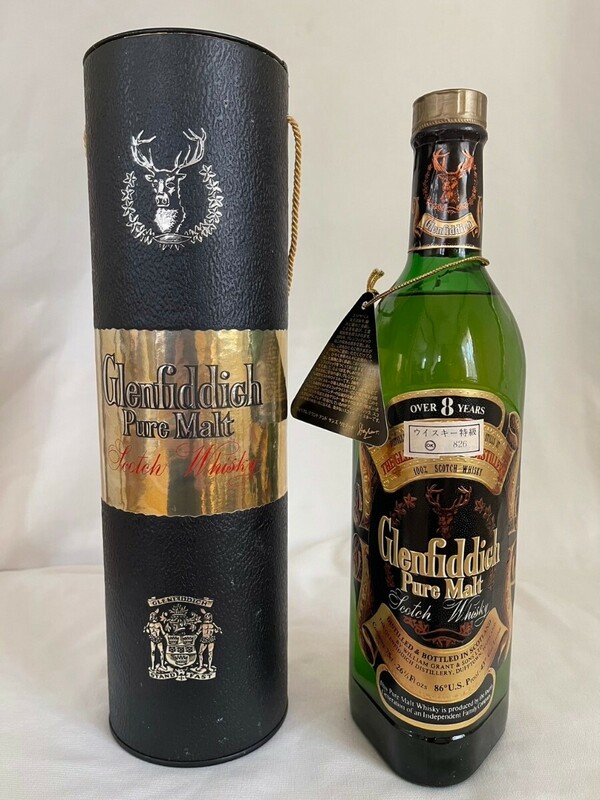 特級　グレンフィディック 8年　750ml 未開栓　Glenfiddich　ピュアモルト　PURE MALT ウイスキー