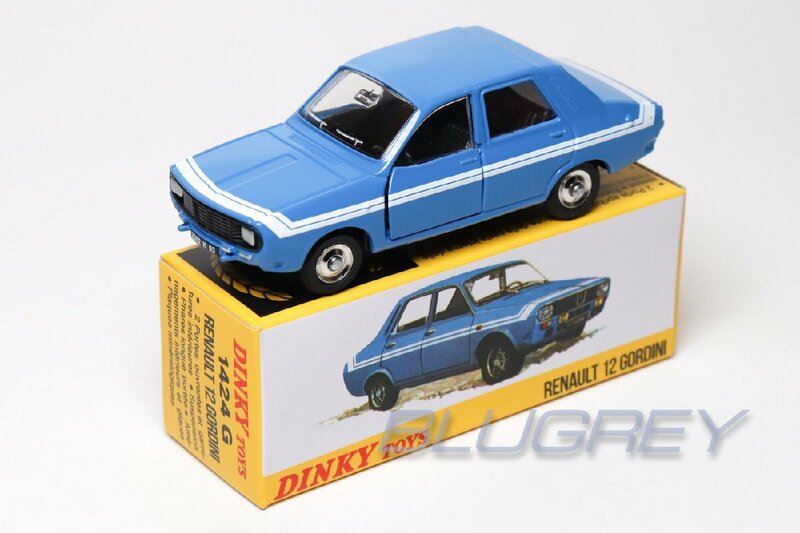 DINKY TOYS 1/43 ルノー 12 ゴルディーニ ブルー Renault 12 Gordini 復刻版 ミニカー 1424G