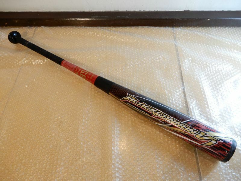 中古品 軟式用 バット ZETT ブラックキャノン V1 84cm / 720g FRP 野球用品 BCT35184 現状渡し