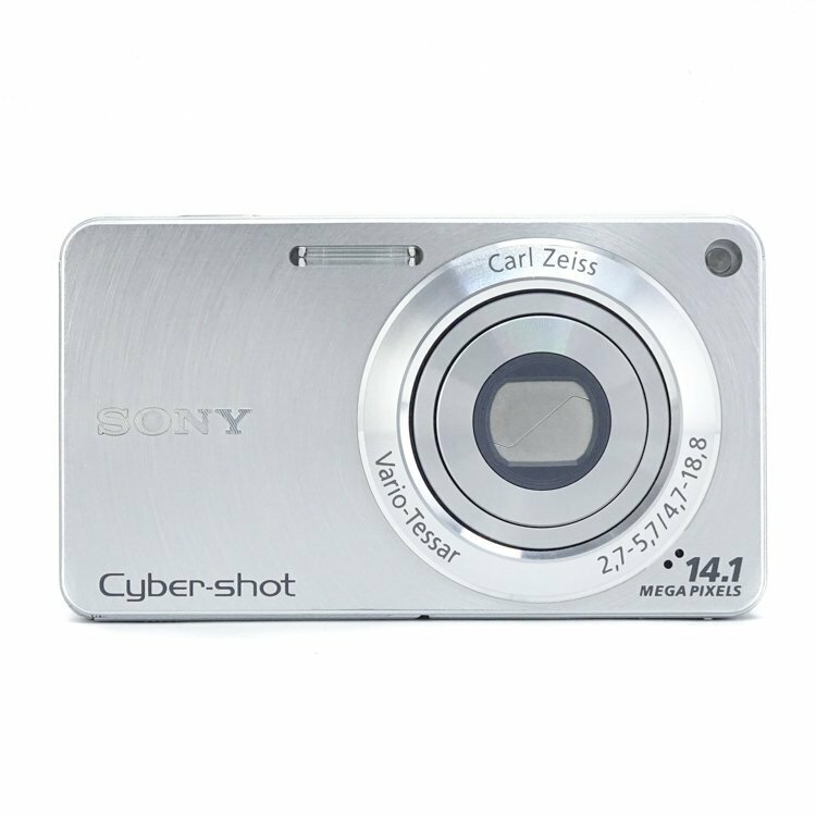 【1円】ソニー SONY サイバーショット Cyber-Shot デジタルカメラ デジカメ 2010年発売 DSC-W350 シルバー 超軽量 動作品 初期化済み