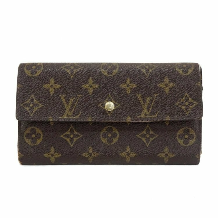 【1円/ジャンク】ルイヴィトン LOUIS VUITTON モノグラム ポルトトレゾール インターナショナル 長財布 ロングウォレット M61217 札入 小銭