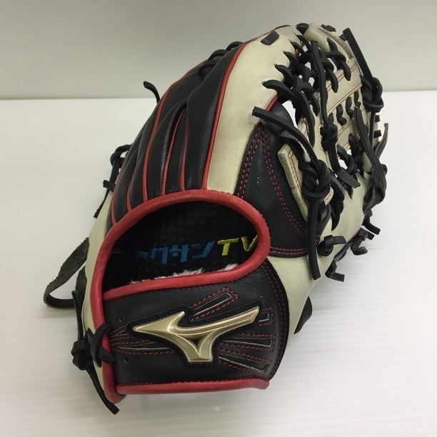 中古品 ミズノ MIZUNO グローバルエリート 軟式 外野手用グローブ 1AJGR50907 トクサンTV刺繍入り 1411