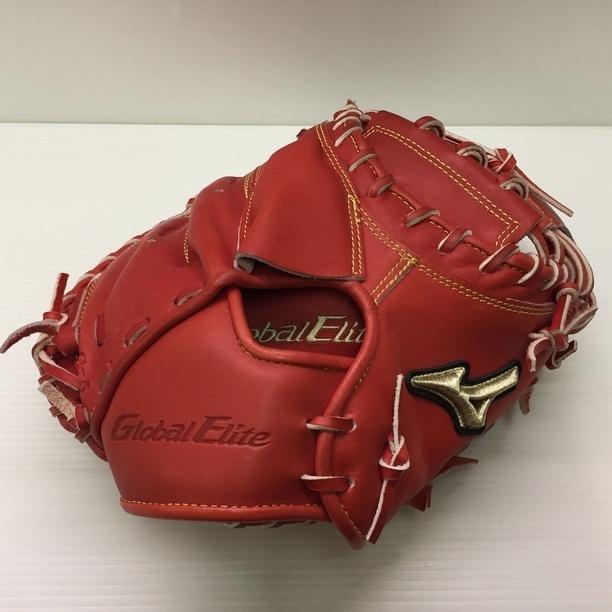 中古品 ミズノ MIZUNO グローバルエリート 硬式 キャッチャーミット 1AJCH22300 1591