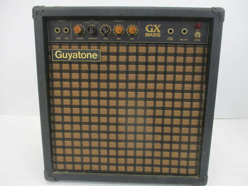 湘●120/Guyatone/グヤトーン/ギターアンプ/型番GX BASS/約8㎏/通電のみ確認/電源コード有り/中古品/PA機器/5.24-Z-679-YI