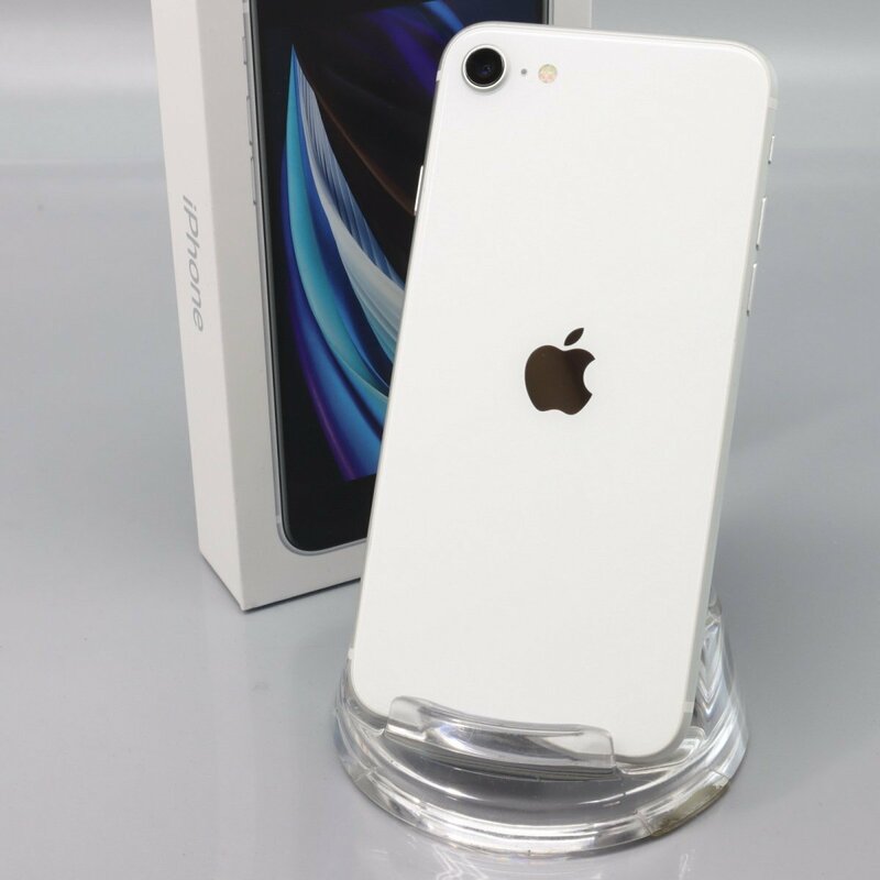 Apple iPhoneSE 64GB (第2世代) White A2296 MHGQ3J/A バッテリ87% ■SIMフリー★Joshin6260【1円開始・送料無料】