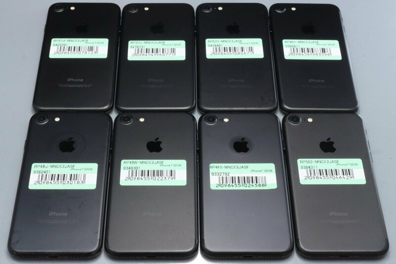 Apple iPhone7 32GB Black 8台セット A1779 MNCE2J/A ■SIMフリー★Joshin(ジャンク)8123【1円開始・送料無料】