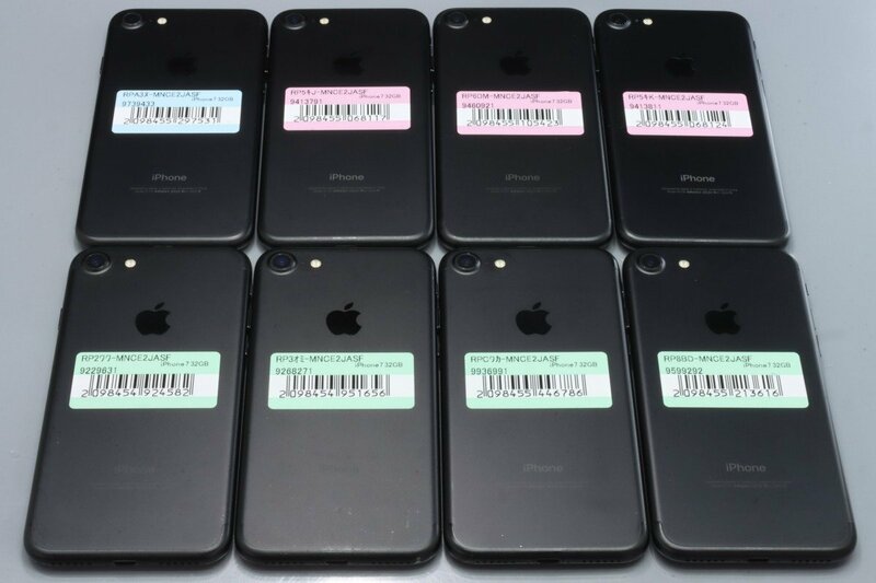 Apple iPhone7 32GB Black 8台セット A1779 MNCE2J/A ■SIMフリー★Joshin(ジャンク)7531【1円開始・送料無料】