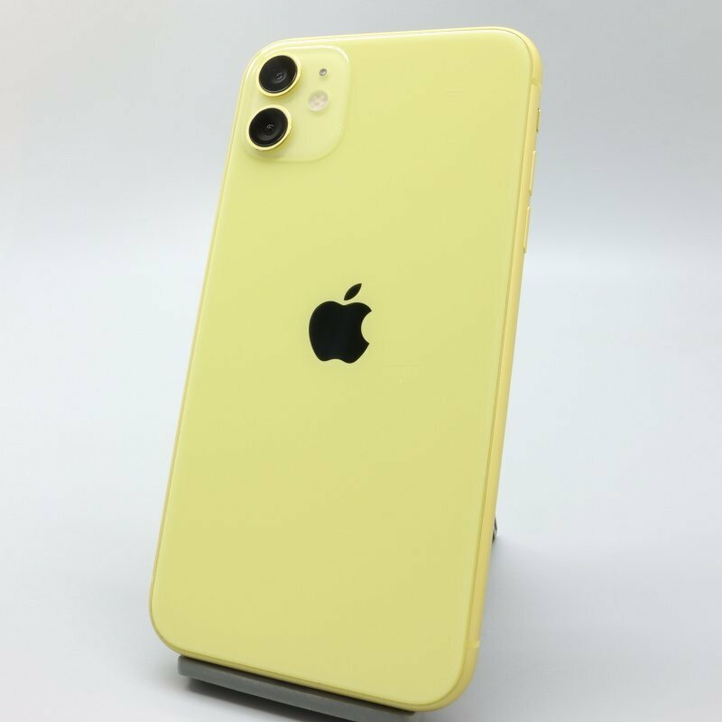 Apple iPhone11 128GB Yellow A2221 MWM42J/A バッテリ81% ■SIMフリー★Joshin6250【1円開始・送料無料】