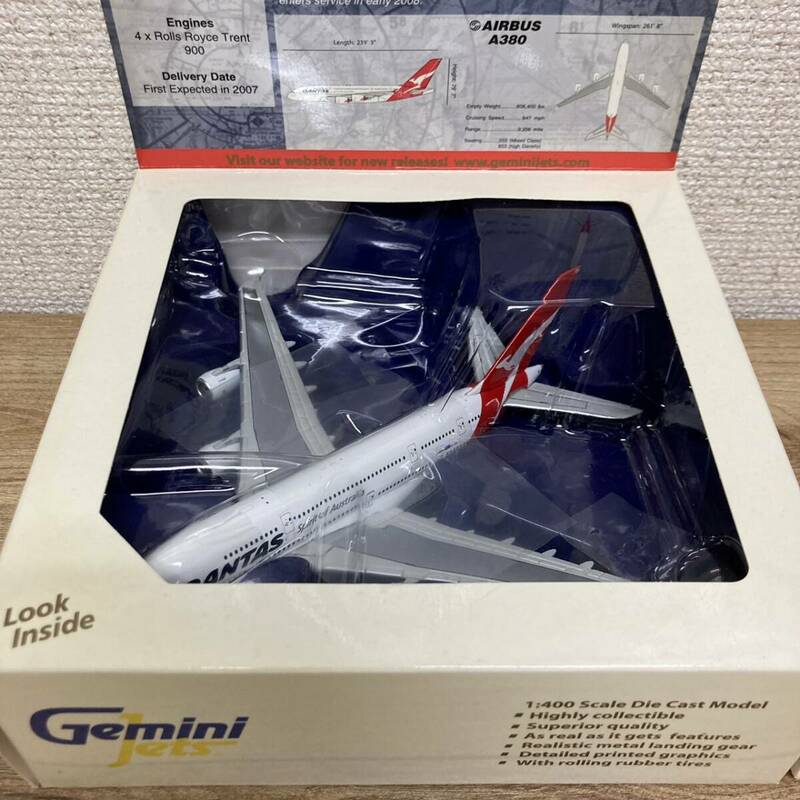  [6-21] Gemini Jets AIRBUS A380 1/400 エアバス カンタス航空 完成品 飛行機【未使用品】