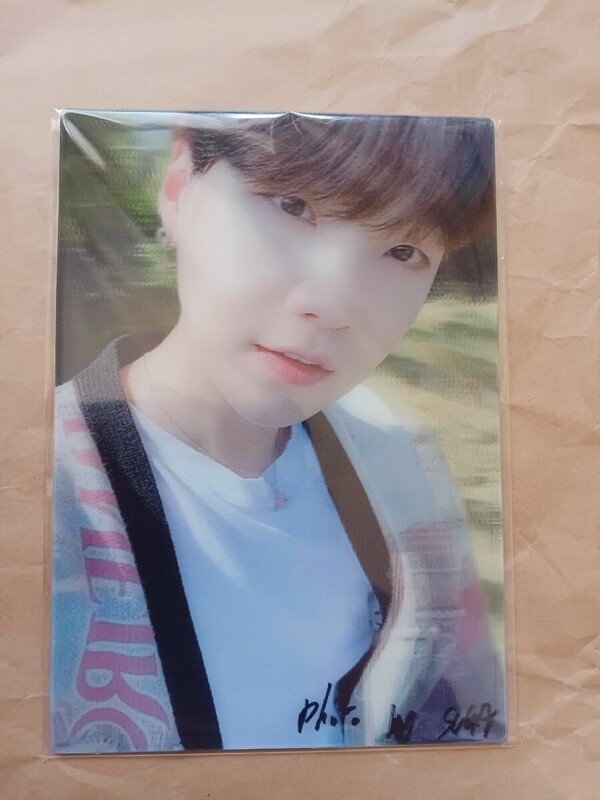 BTS BE 3D POSTCARD レンチキュラー ポストカード SUGA ユンギ　シュガ　ハガキ