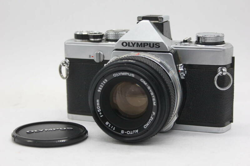 【訳あり品】 オリンパス Olympus OM-1 OM-System F.Zuiko Auto-s 50mm F1.8 ボディレンズセット v1829