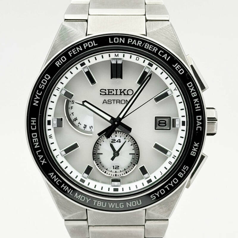 新品同様 SEIKO ASTRON セイコー アストロン NEXTER ネクスター 2nd Collection NOVA SBXY049 8B63-0BD0 ソーラー ホワイト ノーヴァ