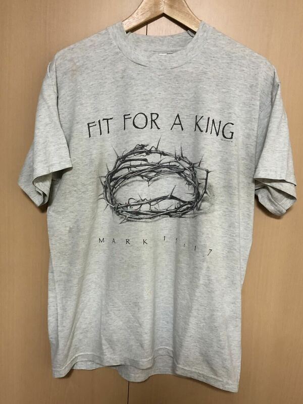 FIT FOR A KING バンド tシャツ ロックt 90s L fruits of the loopm ヴィンテージ 